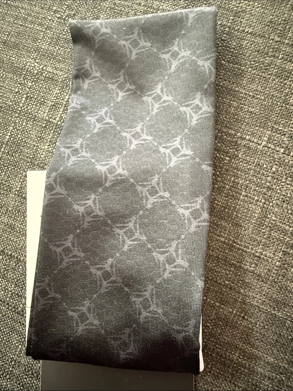 Jordan Black/Gray Patterned Dri-FIT Headband with Jumpman Logo